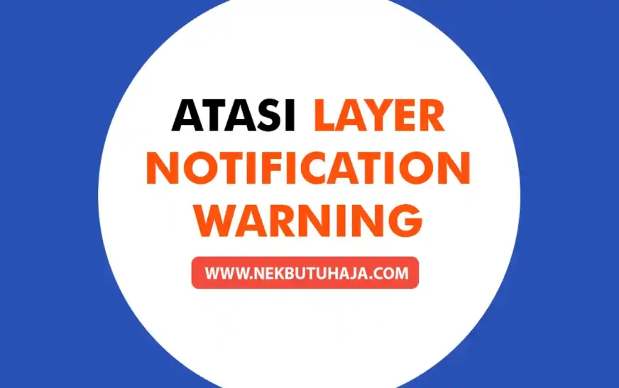 Cara Mengatasi Layer Notification Warning Autocad