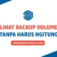 Cara Melihat Backup Volume tanpa Harus Menghitung di Sketchup